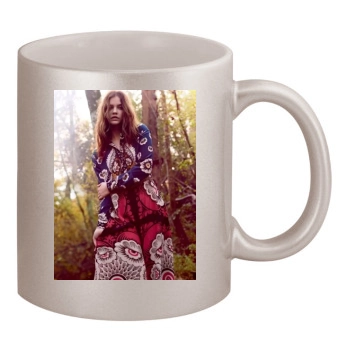 Barbara Palvin 11oz Metallic Silver Mug