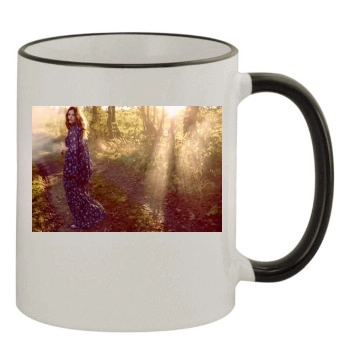 Barbara Palvin 11oz Colored Rim & Handle Mug