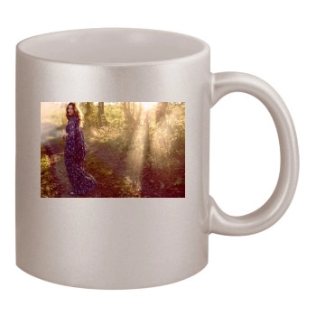 Barbara Palvin 11oz Metallic Silver Mug