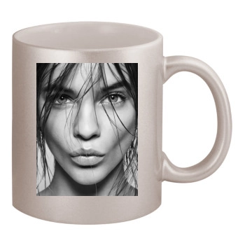 Barbara Palvin 11oz Metallic Silver Mug