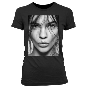 Barbara Palvin Women's Junior Cut Crewneck T-Shirt