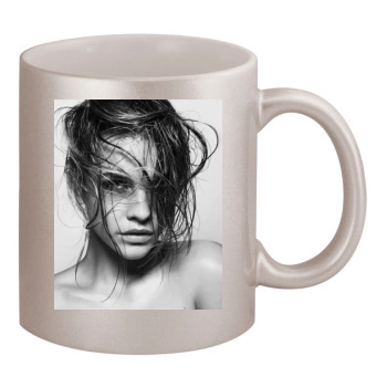 Barbara Palvin 11oz Metallic Silver Mug