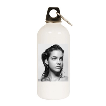 Barbara Palvin White Water Bottle With Carabiner