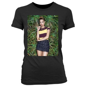 Barbara Palvin Women's Junior Cut Crewneck T-Shirt