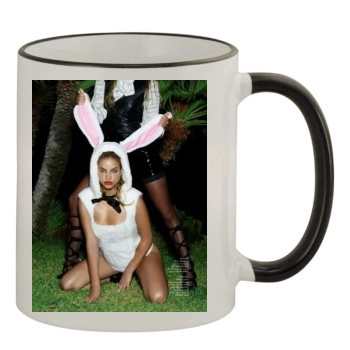 Barbara Palvin 11oz Colored Rim & Handle Mug