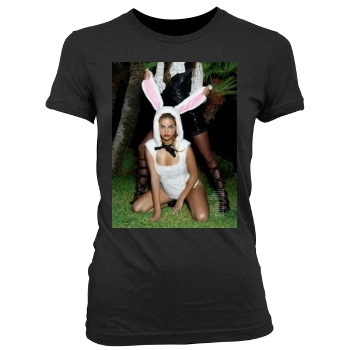 Barbara Palvin Women's Junior Cut Crewneck T-Shirt