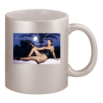 Barbara Palvin 11oz Metallic Silver Mug