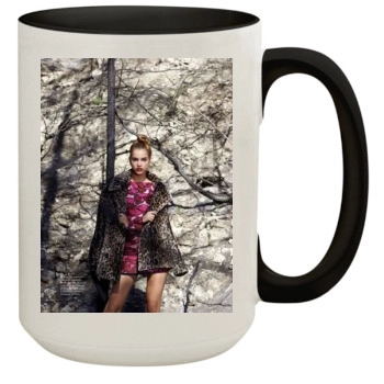 Barbara Palvin 15oz Colored Inner & Handle Mug