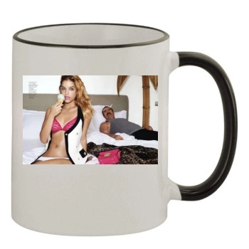 Barbara Palvin 11oz Colored Rim & Handle Mug