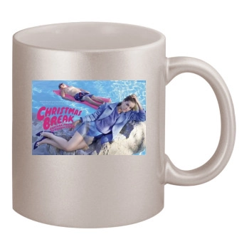 Barbara Palvin 11oz Metallic Silver Mug