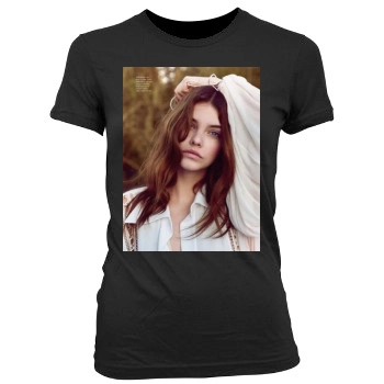 Barbara Palvin Women's Junior Cut Crewneck T-Shirt