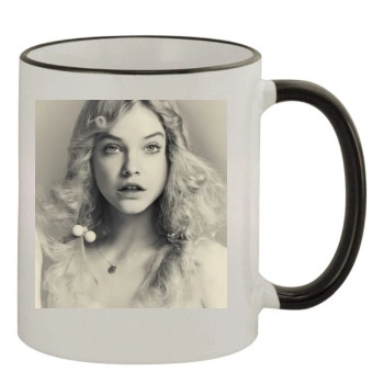 Barbara Palvin 11oz Colored Rim & Handle Mug