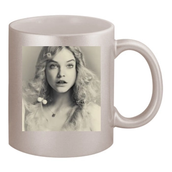 Barbara Palvin 11oz Metallic Silver Mug