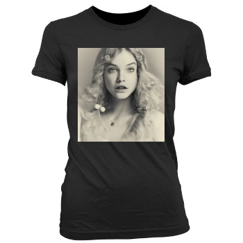 Barbara Palvin Women's Junior Cut Crewneck T-Shirt