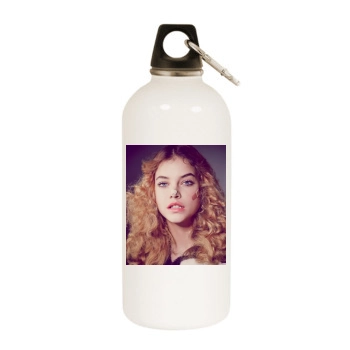 Barbara Palvin White Water Bottle With Carabiner