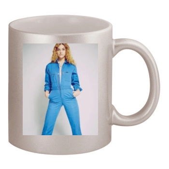 Barbara Palvin 11oz Metallic Silver Mug