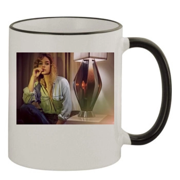 Barbara Palvin 11oz Colored Rim & Handle Mug