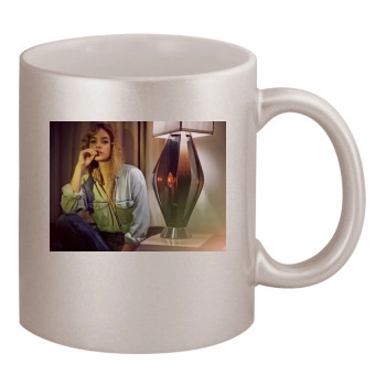 Barbara Palvin 11oz Metallic Silver Mug