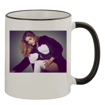 Barbara Palvin 11oz Colored Rim & Handle Mug