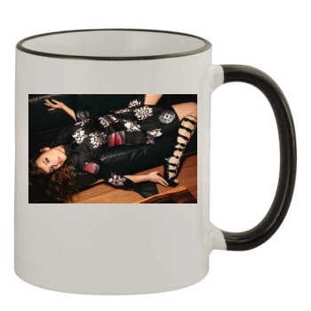 Barbara Palvin 11oz Colored Rim & Handle Mug