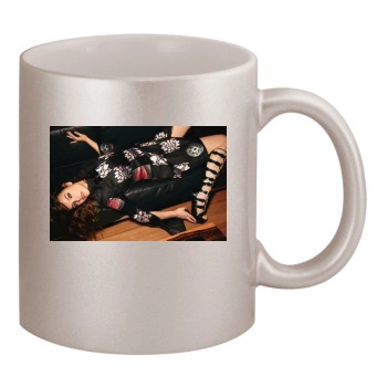 Barbara Palvin 11oz Metallic Silver Mug