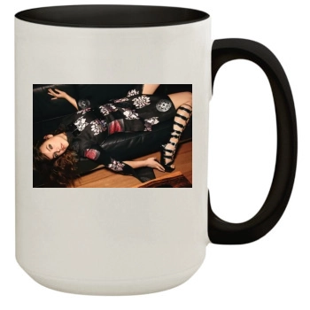 Barbara Palvin 15oz Colored Inner & Handle Mug