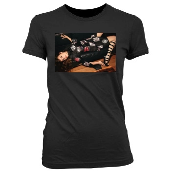 Barbara Palvin Women's Junior Cut Crewneck T-Shirt