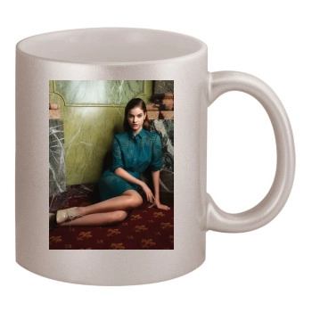 Barbara Palvin 11oz Metallic Silver Mug