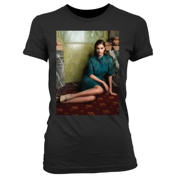 Barbara Palvin Women's Junior Cut Crewneck T-Shirt