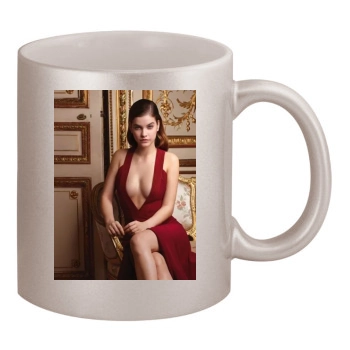 Barbara Palvin 11oz Metallic Silver Mug