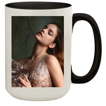 Barbara Palvin 15oz Colored Inner & Handle Mug