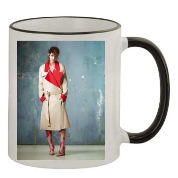 Barbara Palvin 11oz Colored Rim & Handle Mug