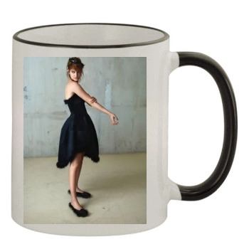 Barbara Palvin 11oz Colored Rim & Handle Mug