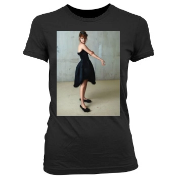 Barbara Palvin Women's Junior Cut Crewneck T-Shirt