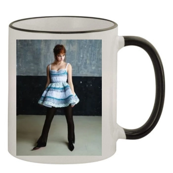 Barbara Palvin 11oz Colored Rim & Handle Mug