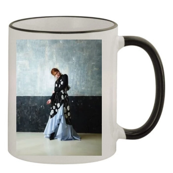 Barbara Palvin 11oz Colored Rim & Handle Mug