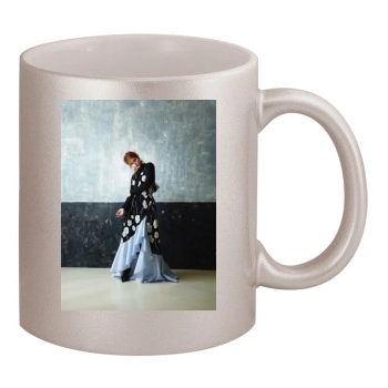 Barbara Palvin 11oz Metallic Silver Mug