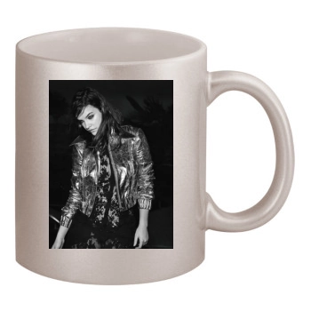 Barbara Palvin 11oz Metallic Silver Mug