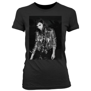 Barbara Palvin Women's Junior Cut Crewneck T-Shirt