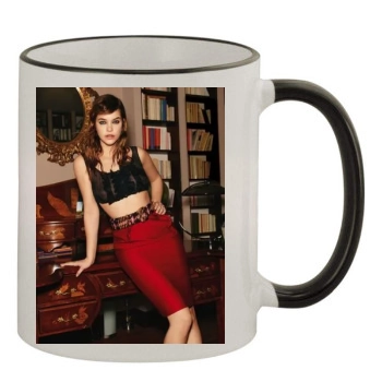 Barbara Palvin 11oz Colored Rim & Handle Mug