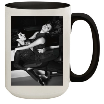 Barbara Palvin 15oz Colored Inner & Handle Mug