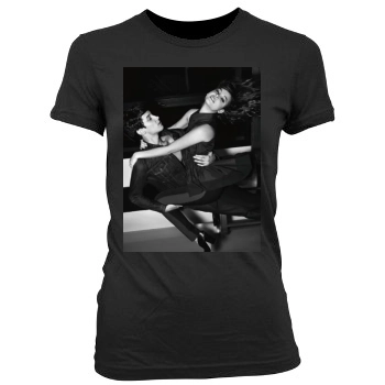 Barbara Palvin Women's Junior Cut Crewneck T-Shirt