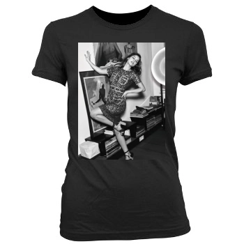 Barbara Palvin Women's Junior Cut Crewneck T-Shirt