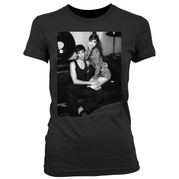 Barbara Palvin Women's Junior Cut Crewneck T-Shirt