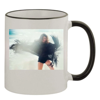 Barbara Palvin 11oz Colored Rim & Handle Mug