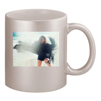 Barbara Palvin 11oz Metallic Silver Mug