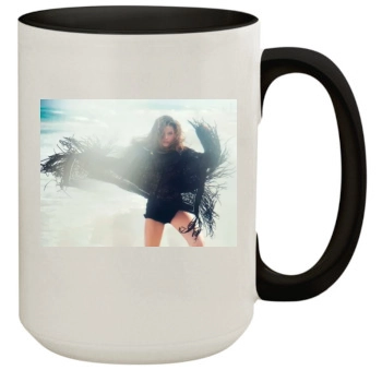 Barbara Palvin 15oz Colored Inner & Handle Mug