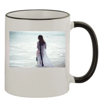 Barbara Palvin 11oz Colored Rim & Handle Mug