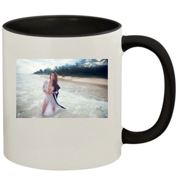 Barbara Palvin 11oz Colored Inner & Handle Mug