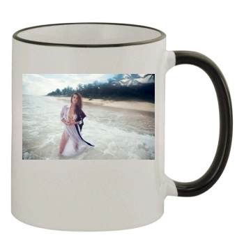 Barbara Palvin 11oz Colored Rim & Handle Mug